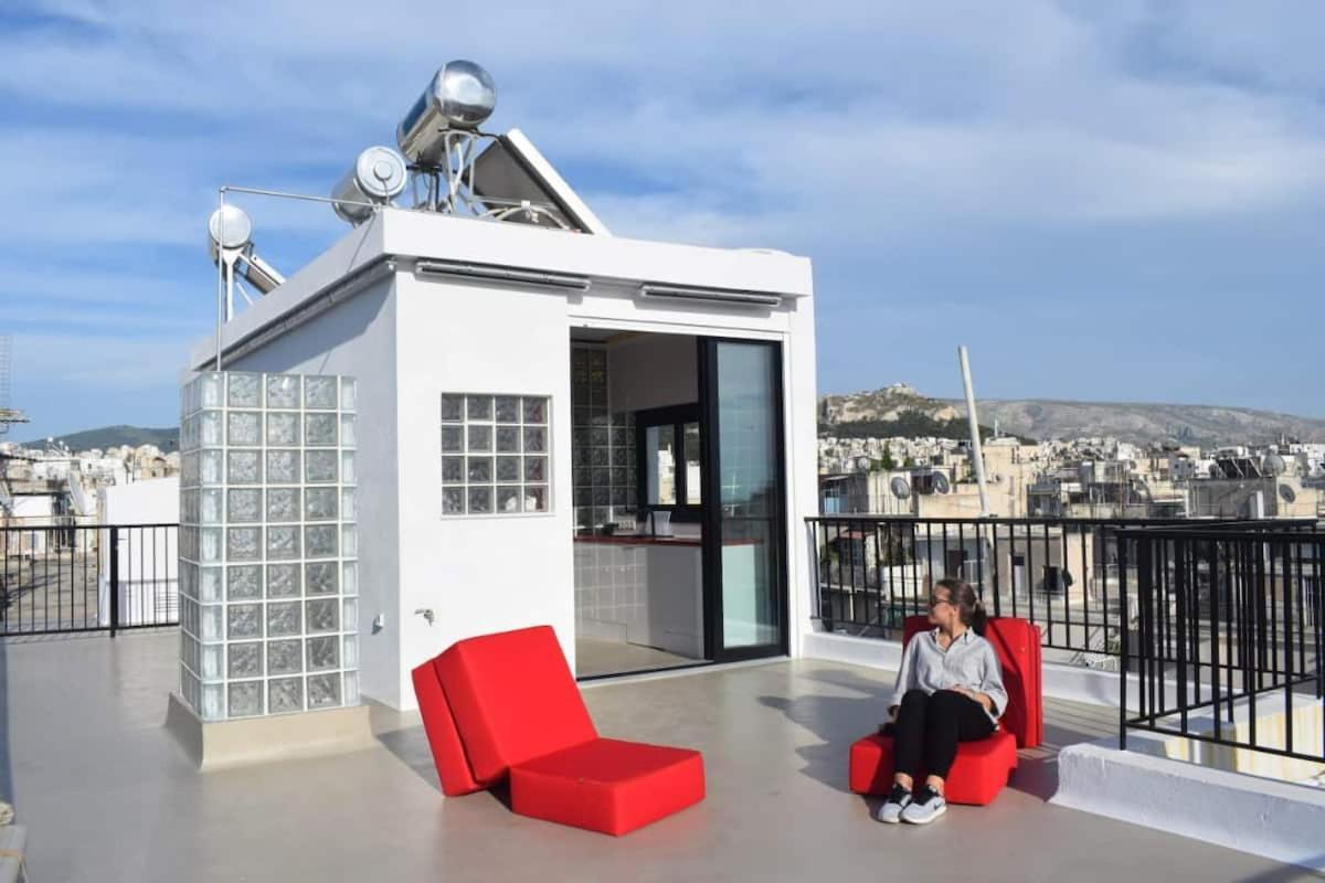 אתונה Rooftop Studio Breathtaking Views By Ghh מראה חיצוני תמונה