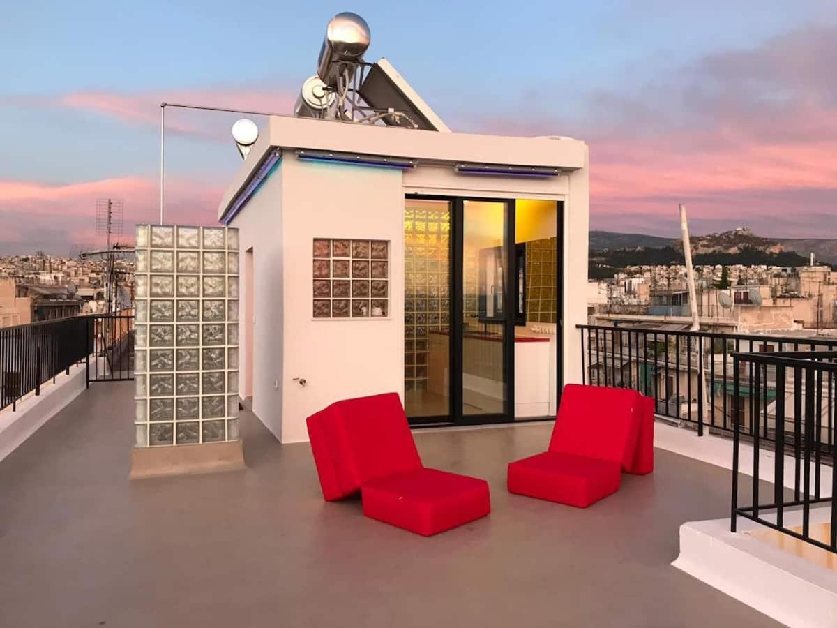 אתונה Rooftop Studio Breathtaking Views By Ghh מראה חיצוני תמונה